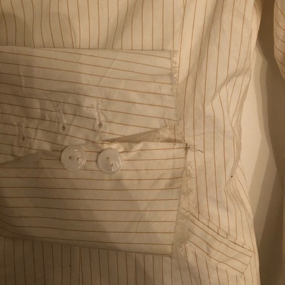 White flowy designer style shirt - Picture 7 of 8